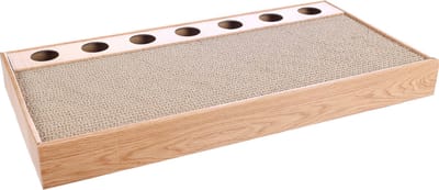 Flamingo Krabspeelgoed "Crabi" – Bruin – 48 x 25 x 5 cm – Duurzame Krabmat voor Katten