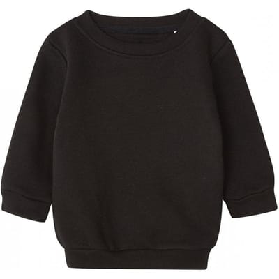 Babybugz Baby Essentieel Effen Sweatshirt (Zwart)