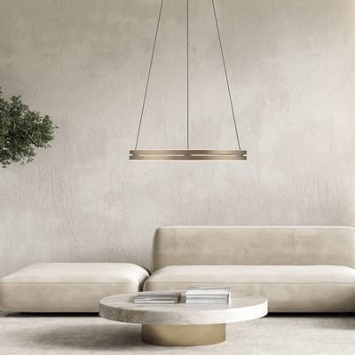 LED hanglamp PURE E-Loop brons, Ø 70 cm, aluminium, CCT