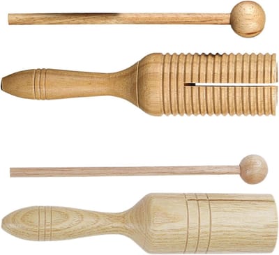 Houten Kraai Geluid - Muzikaal Instrument - Muzikale Vaardigheden Leren - Natuurlijk Hout - 19.5 cm - Bruin