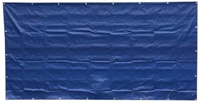 1 Stück Bauzaunplane 160g/m² blau PE 1,76m x 3,41m