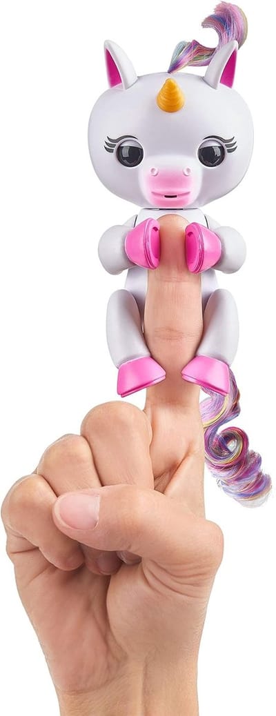 Interactieve Eenhoorn - Magisch Speelgoed - Kinderspel - Reageert op Geluid - 12.5 cm Hoog - Wit