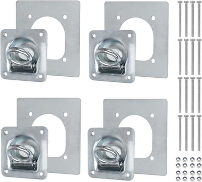 Sjorogen Aanhanger Set - Lading Bevestiging - Veilig Vervoeren - 800 kg Draagkracht - 102x95 mm - Verzinkt Staal