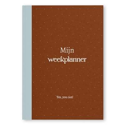 Fyllbooks - Mijn Weekplanner - Planner Ongedateerd - Week Agenda Datumloos - Planning - Chocolate