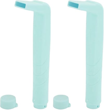 Hiccups Relief Straw Hiccup Stopstroopjesoplossing Regel Gemaakt van Voedselkwaliteit Plastic Compact Ontwerp met Kleine Gaten Platte Mond voor Volwassenen Kinderen (lichtgroen)