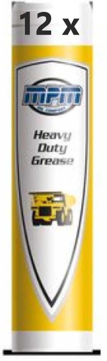 12 Vetpatronen met MPM heavy duty grease smeervet