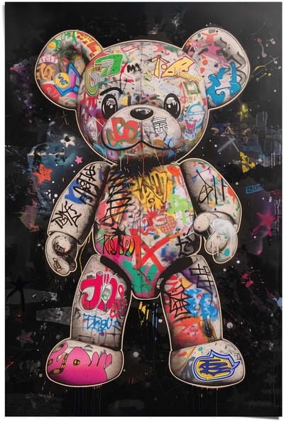 Poster Graffiti beer - 91,5 x 61 - Papier - REINDERS