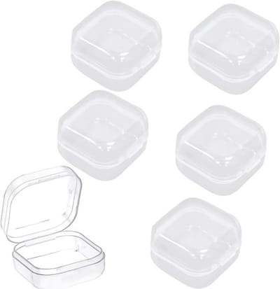 Mini Heldere Plastic Opbergdozen met Deksel - 6 Stuks voor Pillen, Kralen, Knutselen en Sieraden Organizer