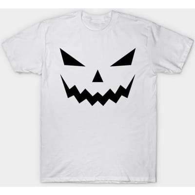 T-shirt Dames Jack O Lantern Harajuku Print Kawaii T-shirt Zomer Korte Mouw Dames T-shirt Top Tee 3XL wit