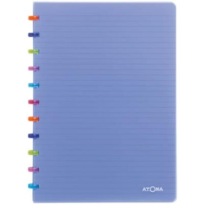 Atome Tutty Frutti Schrift - A4 - 144 pagina's - Gelinieerd - Transparant Blauw