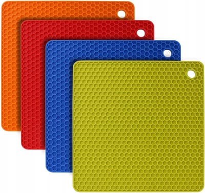 Merkloze Antislip Siliconen Onderzetters - Hittebestendig & Multifunctioneel (4 stuks)