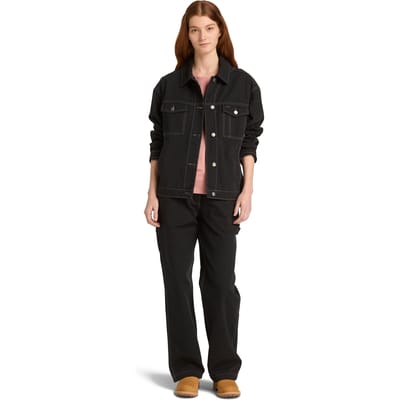Timberland Canvas Trucker Jacket Black Taglia: L | Giacche di jeans Outlet | Donna | Nero