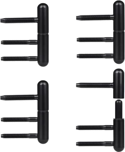 Dailygoods- Deurband Afneembaar - Scharnieren - Geruisloos - Voor Houten Deuren - Eenvoudige Montage - Zwart Nylon - Scharnier