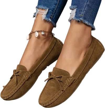 Bovista Loafers Dames - Met Hak - Damesschoenen - Instappers - Kameel - Maat 36.5