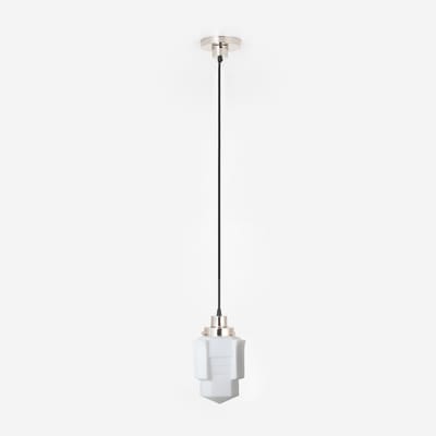 Hanglamp aan snoer Apollo Mat 20's Nikkel - Art Deco Trade