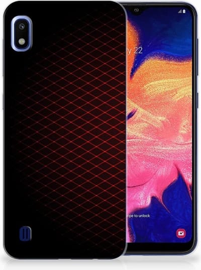 Samsung Galaxy A10 TPU bumper Geruit Rood