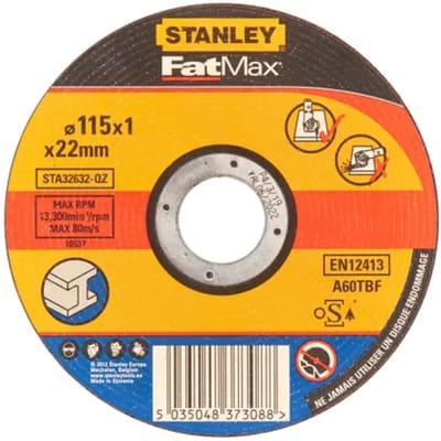 Stanley Fatmax Doorslijpschijf Sta32632-qz - Metaal - 115x1mm