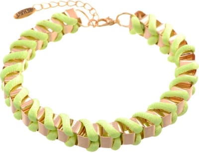 Behave - Armband gevlochten koord groen - Trendy venetiaanse look