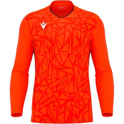 Macron Corvus Eco Keepershirt Lange Mouw Heren - Oranje / Zwart | Maat: L
