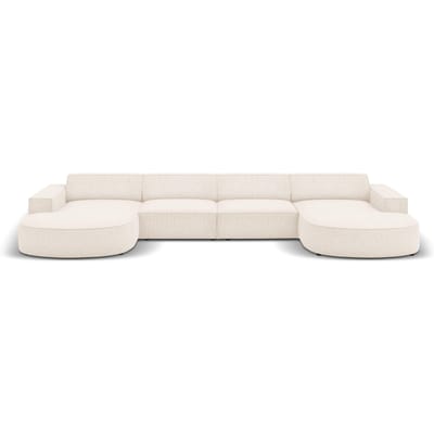 U-bank Jodie chenille afgerond | Micadoni Home