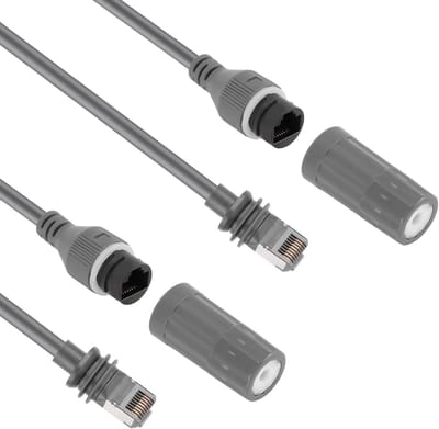 Dailygoody - Ethernet Adapter - Waterdichte RJ45 Adapter - Geschikt voor Buiten - Weerbestendig - Plug Naar RJ45 - Voor Satellietrouter