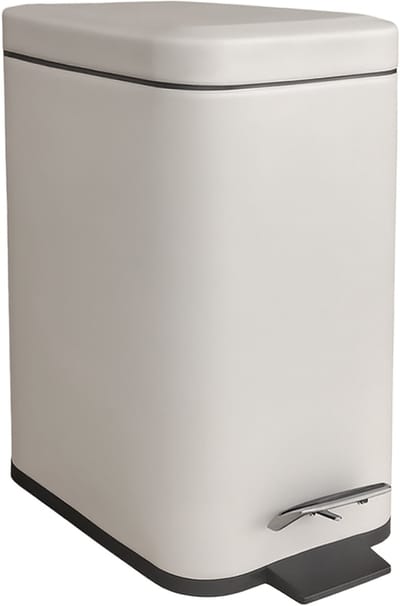 Badkamer prullenbak - 5 l - mat - softclose - beige