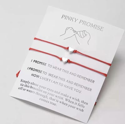 Akyol - Vriendschapsarmband | Vriendschap | Pinky promise | Armband | Vriendinnen | Bff | Geschenk | Hartje