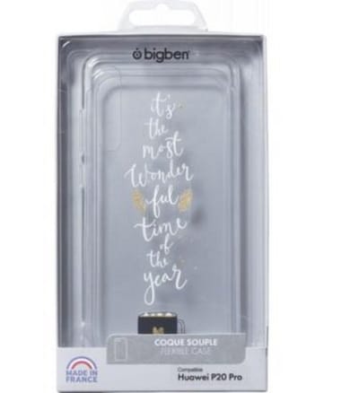 Bigben Connected, Hoesje geschikt voor Huawei P20 Pro - Hardcase Wonderful Time Patroon, Transparant