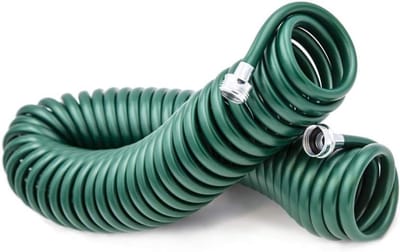Tuinslangoprolsysteem - Intrekbare slang - Water geven - Kinkt niet - 15 meter - Groen
