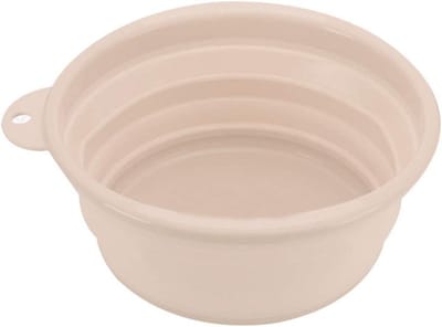 Opvouwbare Wasbak - Emmer Mand - Outdoor Activiteiten - Ruimtebesparend Ontwerp - 23x9cm - Beige