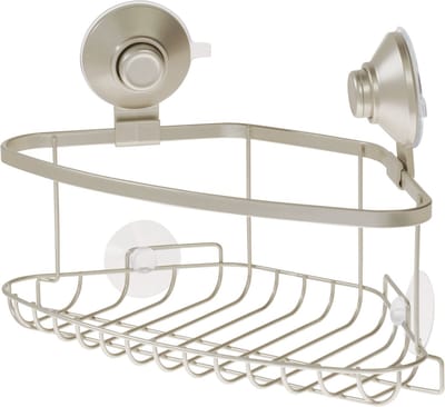 iDesign - Everett Push Lock Suction Corner Caddy