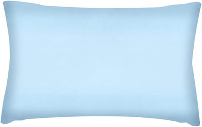 Mini Napping Kussen voor Kinderen met Kussenhoes van Katoen - Zacht en Comfortabel (Blauw, 28x17cm) - Ideaal voor Slapen, Reizen en Kinderdagverblijf