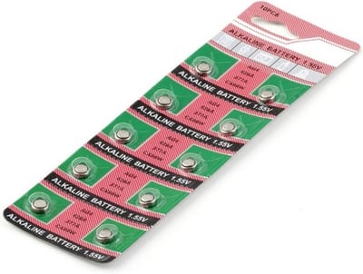 Strip Batterijen - Knoopcel AG4 - Horlogebatterij - 10 Stuks - Alkaline - 1,55 Volt