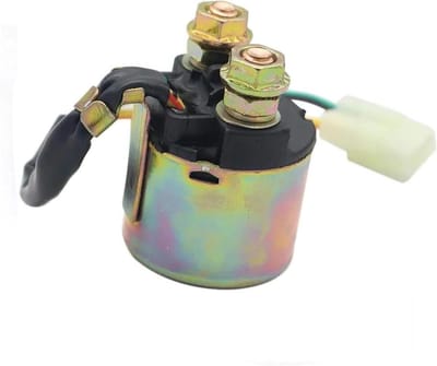 Startrelais - Relais Solenoïde - Motor Starten - Stabiele Circuitbeveiliging - 38 x 45 x 48 mm - Zwart