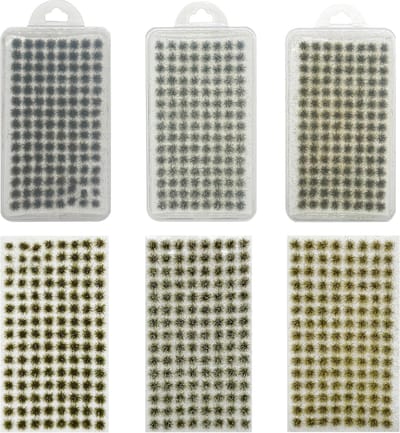 Geel Statisch Gras Tufts voor Terrain Model Kit - Miniatuurstruiken en Bushes voor Modelspoorlandschap en Diorama's