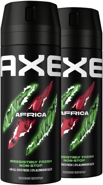 AXE - Deodorant Bodyspray - Africa - 2 x 150 ml - Voordeelverpakking