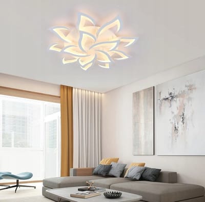 Plafondlamp - 100cm - Groot - LED - 60W - Traploos dimbaar - Met afstandsbediening - Met APP bedieningsfunctie - Geschikt voor woonkamer, eetkamer en slaapkamer