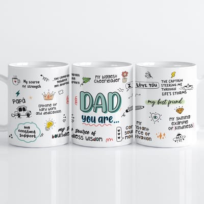 Creasowl® Vaderdag Mok met Leuke Spreuken – 330ml – Vaatwasserbestendig – Grappige Beker voor Papa – Cadeau Vaderdag
