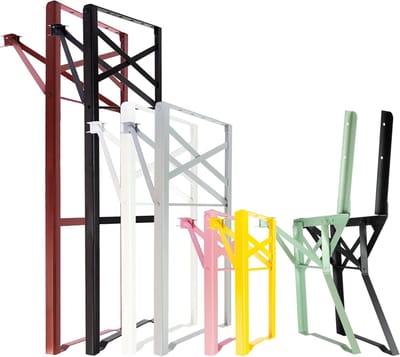 Bank Onderstel Set - Buitenmeubel Frame - Feestelijke Bijeenkomsten - Inklapbaar en Stabiel - 43 x 23 cm - Donkerrood