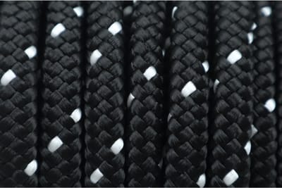 Premium boot touw Zwart/Wit - 100 meter lang - 10 mm dik