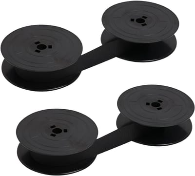 Dailygoods- Schrijfmachinetape Set van 2 - Nylon Banden - Compatibel met Schrijfmachines/Rekenmachines - Hoogwaardige Afdrukken - Betrouwbaarheid en Kwaliteit - Schrijfmachineband