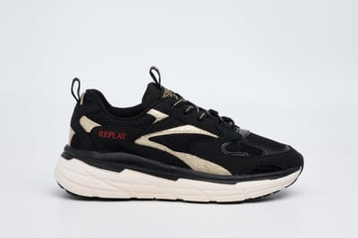 Replay - Christal Jr Girl 6 - Meisjes - Sneaker - Zwart - Maat 30
