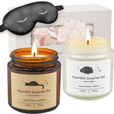 Slaapkaarsen en Geurkaarsen Cadeauset voor Vrouwen - Perfecte Geschenken voor Valentijnsdag en Verjaardagen