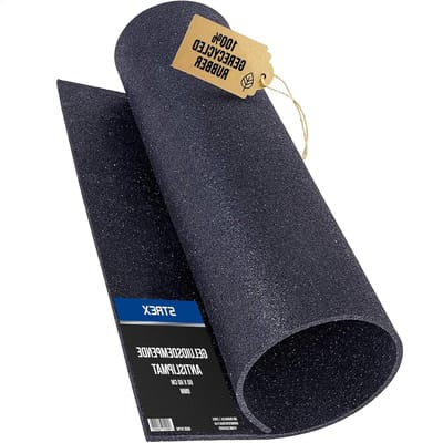 Anti Trillingsmat - Rubberen Mat - Apparaten Dempen - Geluiddempend Materiaal - 60 x 60 CM - Zwart