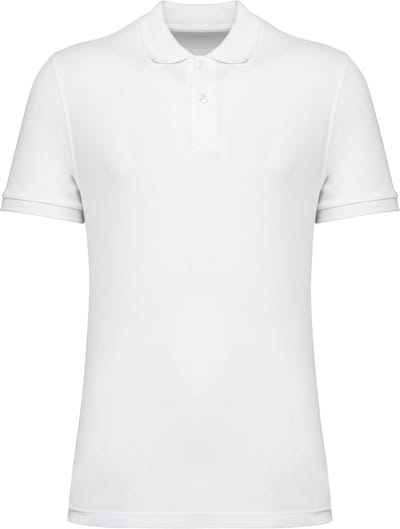 Native Spirit Ecologische herenpolo in piquétricot NS207 - White - L