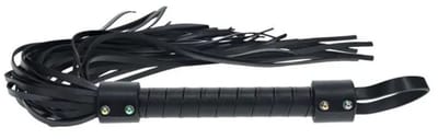Flogger Venice Collection - Seks zweep - Erotisch speelgoed - BDSM Bondage - Flogger - Zwart