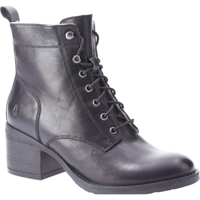 Hush Puppies Harriet Leren Vrouwen Laarzen Zwart