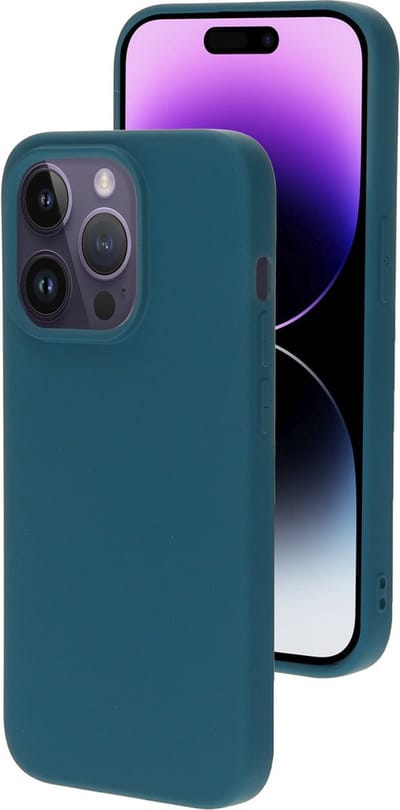 Mobiparts hoesje geschikt voor de Apple iPhone 14 Pro - Siliconen - Blauw
