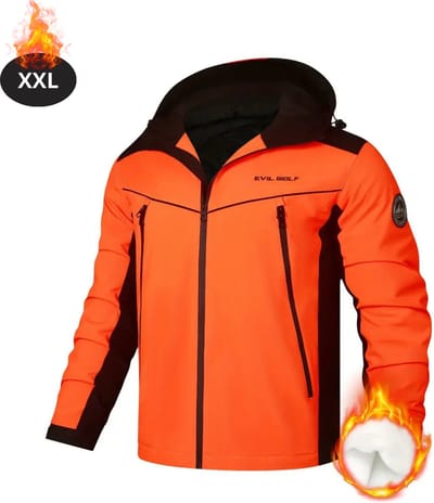 Livano Skipak - SkiBroek - Skijas - Ski Suit - Wintersport - Heren - Winter - Warm Fleece - Oranje - Maat XXL