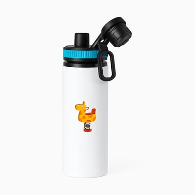 Hacebo® - Wipwap waterfles met draaidop blauw - Kind - Kinderen - Speeltuin - speelgoed - dieren - water fles - 850ML